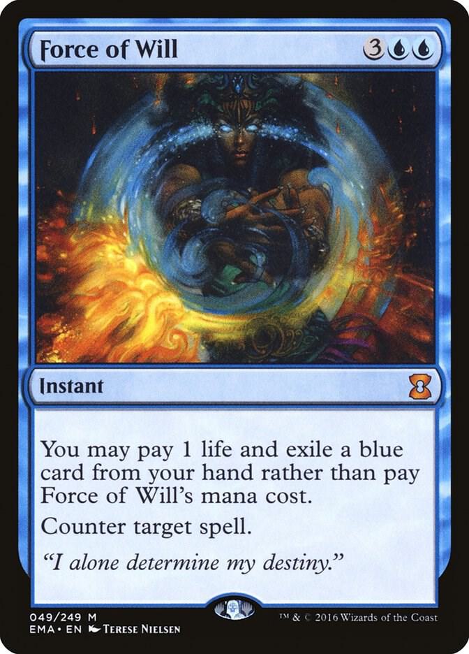 Force of Will 49 card from Eternal Masters
