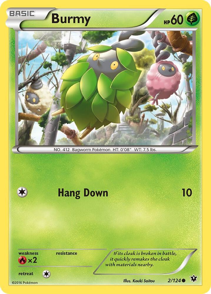 Burmy 2/124 card from XY - Fates Collide