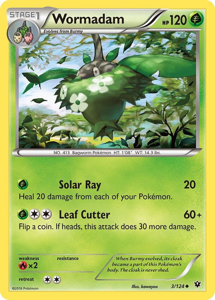 Wormadam (3) 3/124 card from XY - Fates Collide