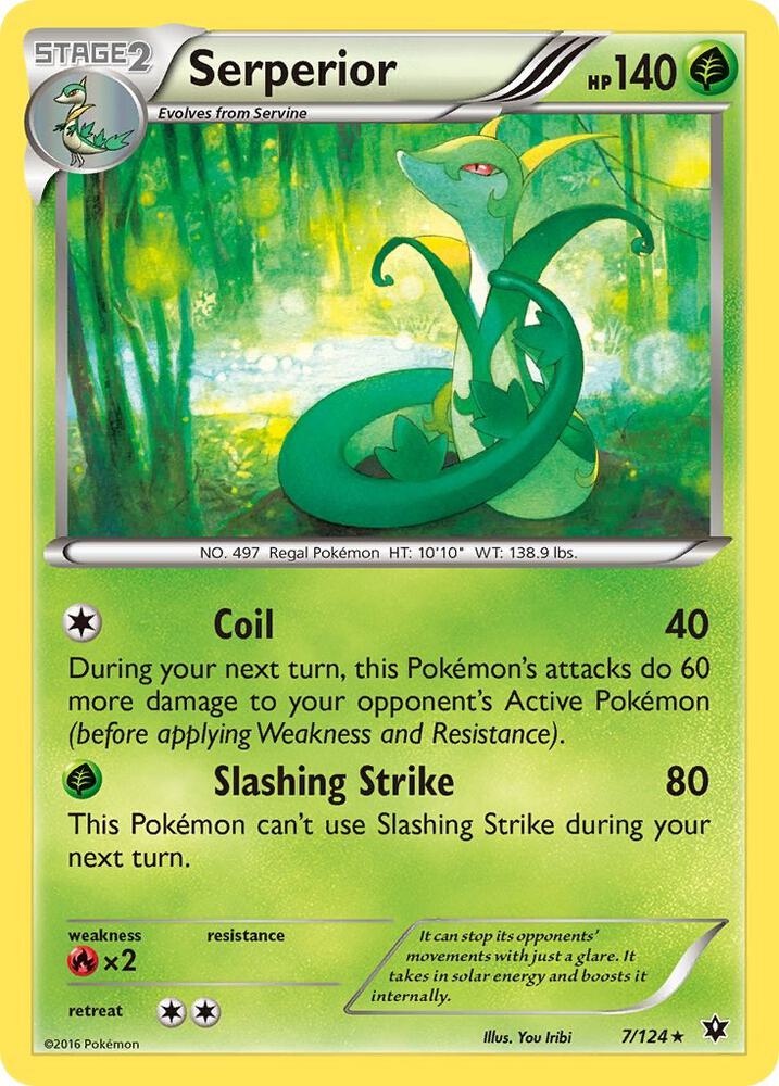 Serperior 7/124 card from XY - Fates Collide
