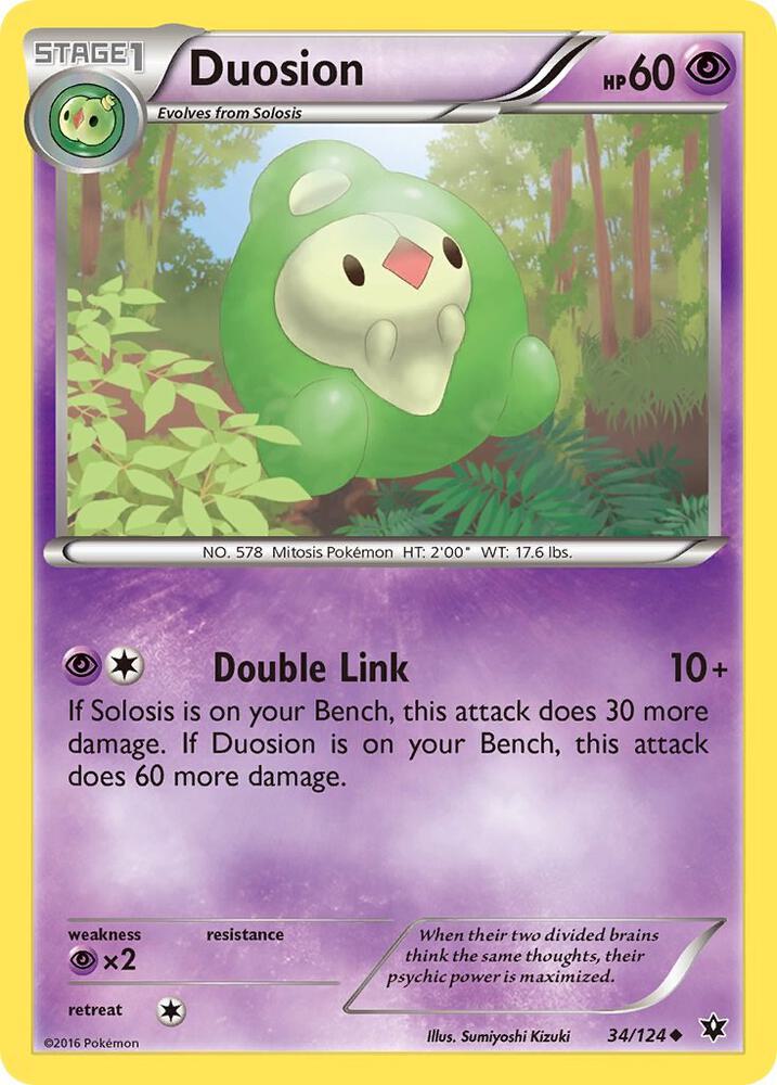 Duosion 34/124 card from XY - Fates Collide