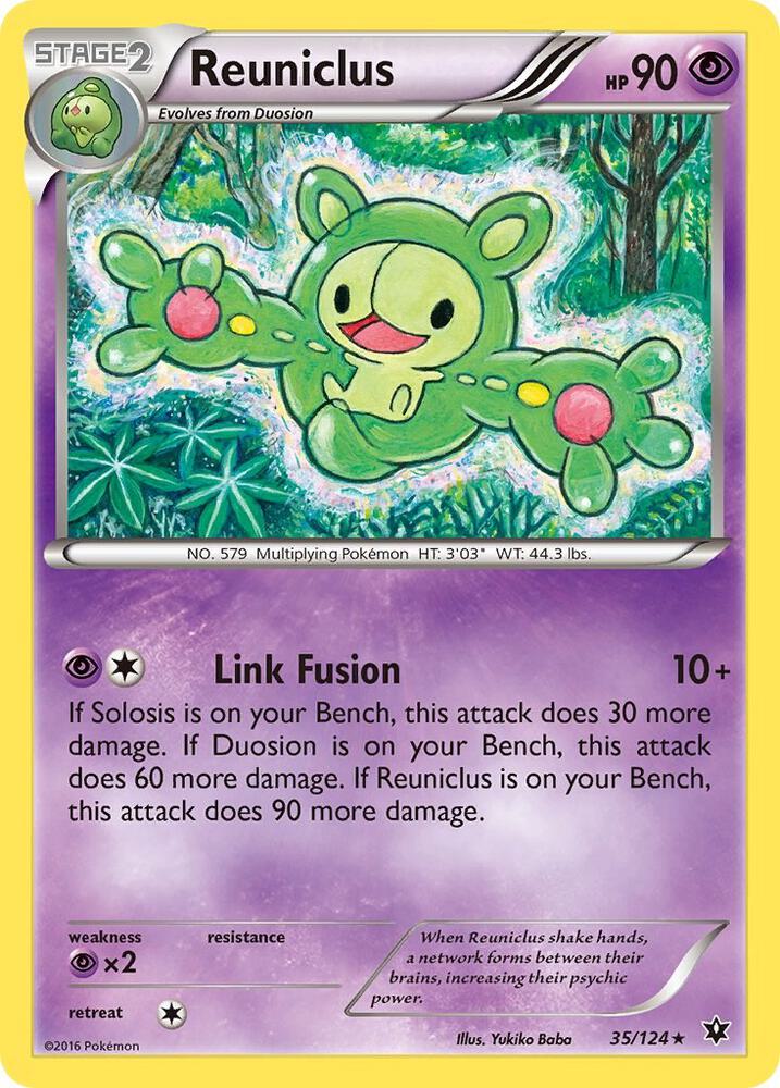 Reuniclus 35/124 card from XY - Fates Collide