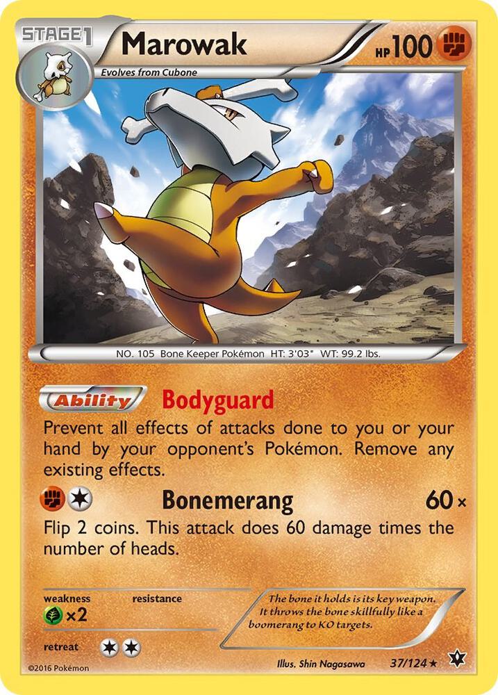 Marowak 37/124 card from XY - Fates Collide