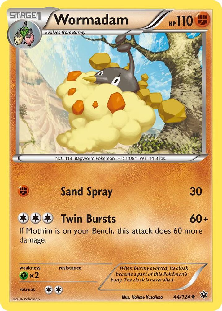 Wormadam (44) 44/124 card from XY - Fates Collide