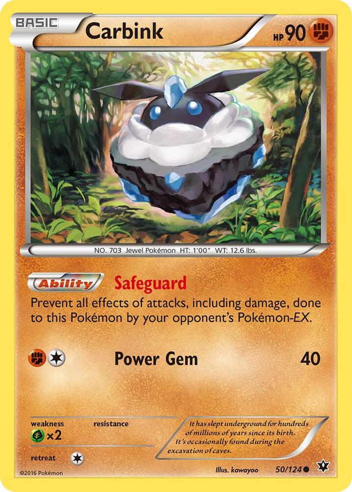 Carbink (50) 50/124 card from XY - Fates Collide