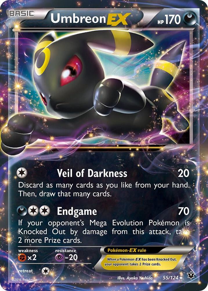 Umbreon EX 55/124 card from XY - Fates Collide