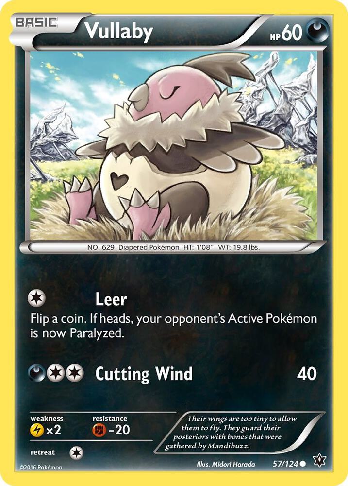 Vullaby 57/124 card from XY - Fates Collide