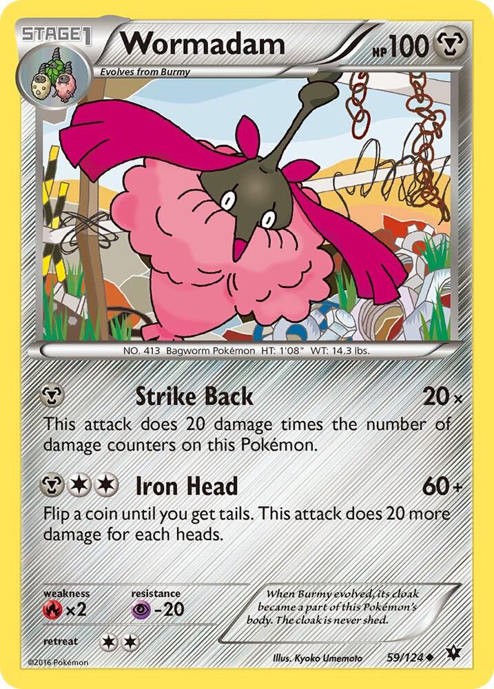 Wormadam (59) 59/124 card from XY - Fates Collide