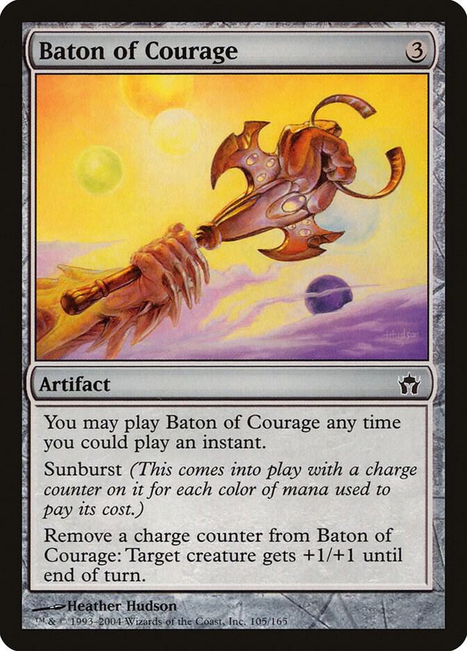 Baton of Courage 105 card from Fifth Dawn