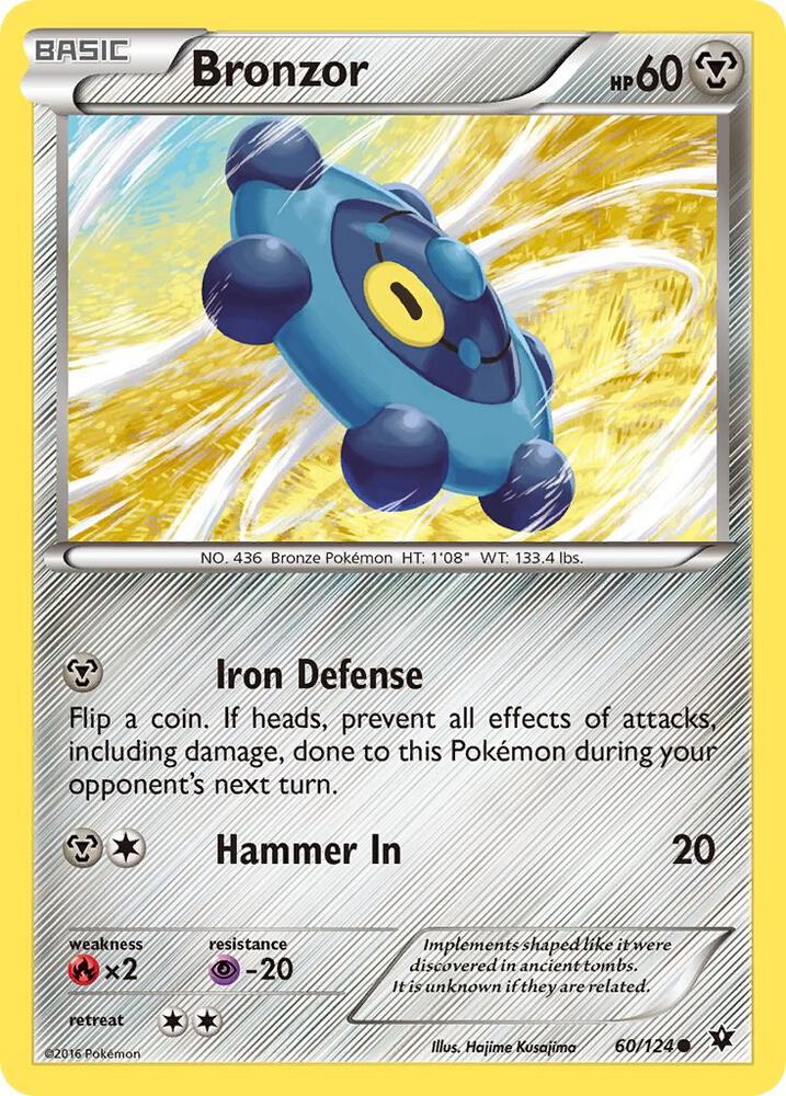 Bronzor 60/124 card from XY - Fates Collide