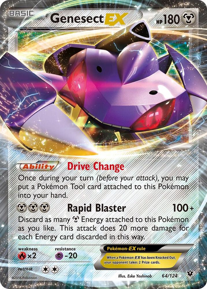 Genesect EX 64/124 card from XY - Fates Collide