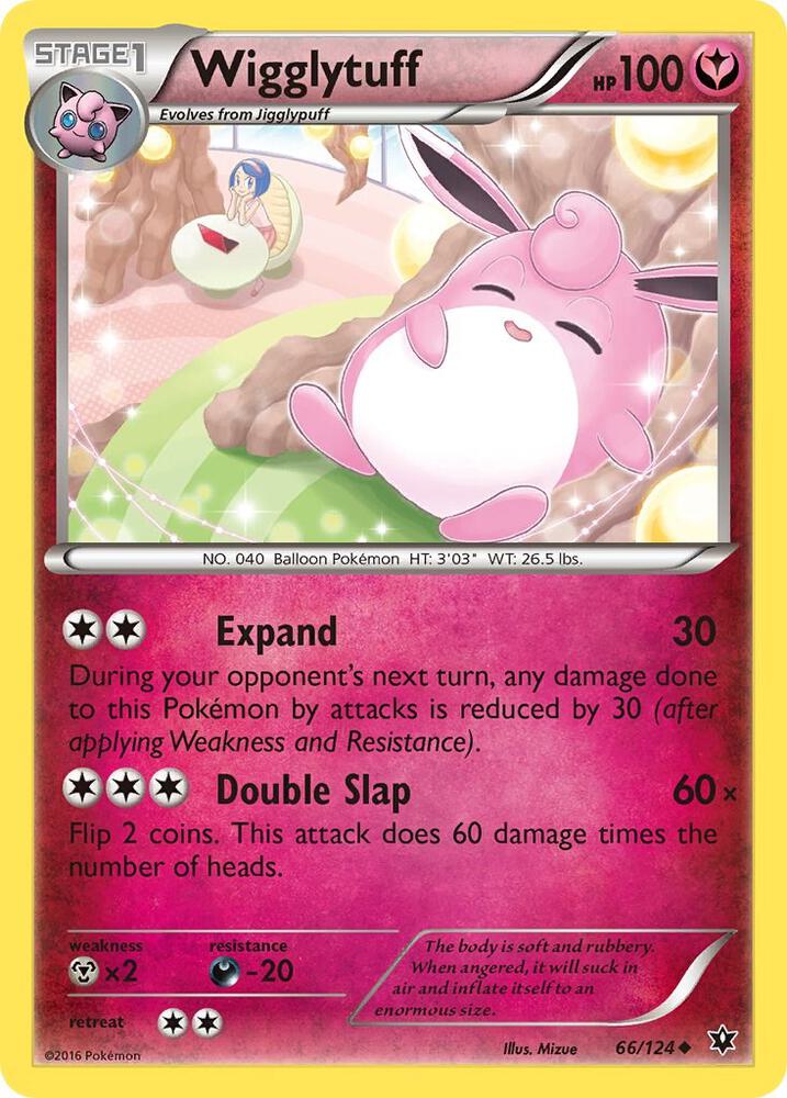 Wigglytuff 66/124 card from XY - Fates Collide