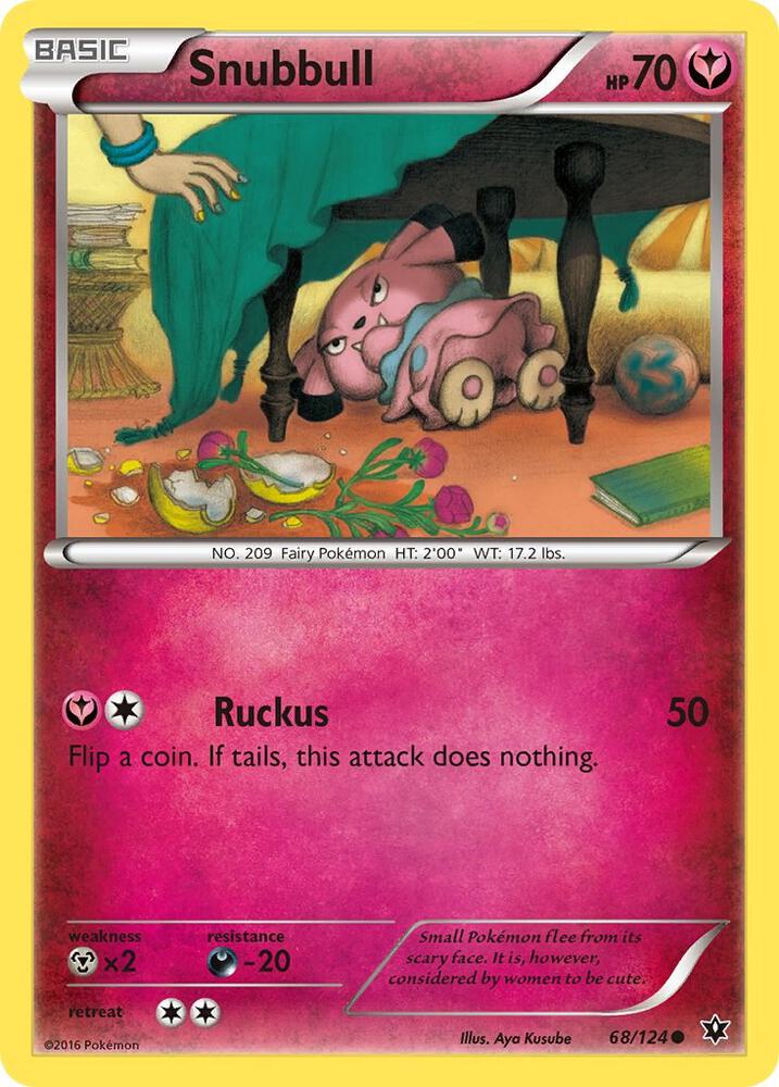 Snubbull 68/124 card from XY - Fates Collide