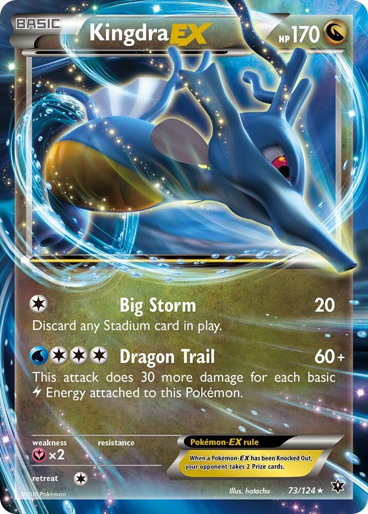 Kingdra EX 73/124 card from XY - Fates Collide