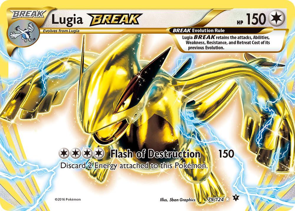 Lugia BREAK 79/124 card from XY - Fates Collide