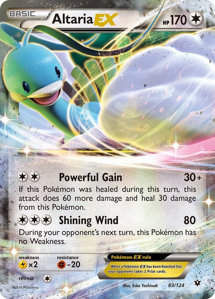 Altaria EX 83/124 card from XY - Fates Collide