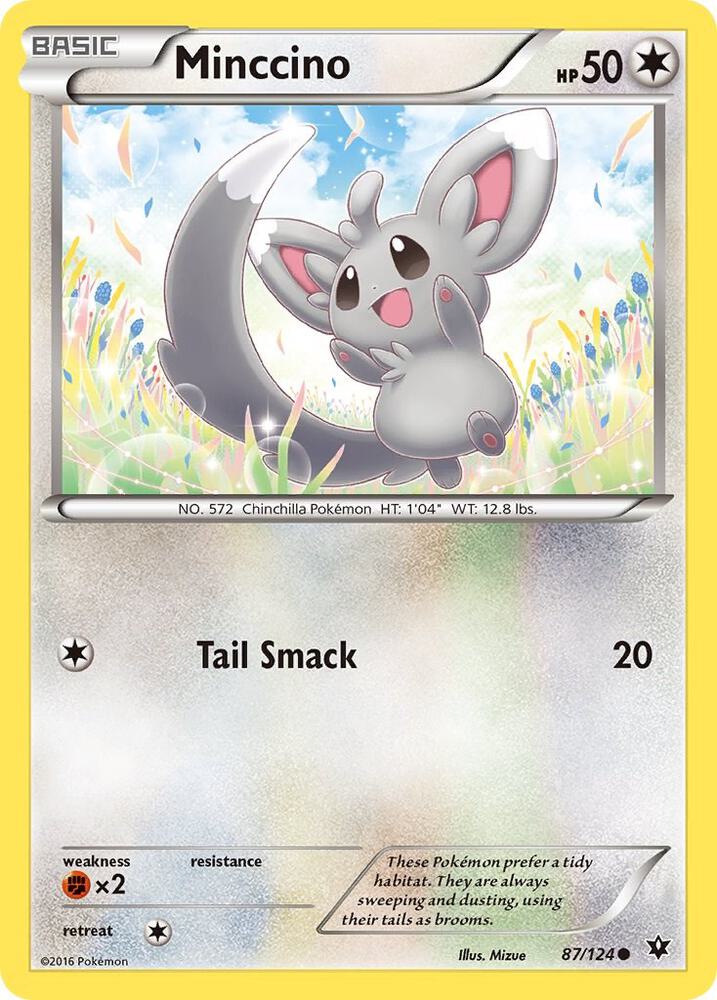 Minccino (87) 87/124 card from XY - Fates Collide