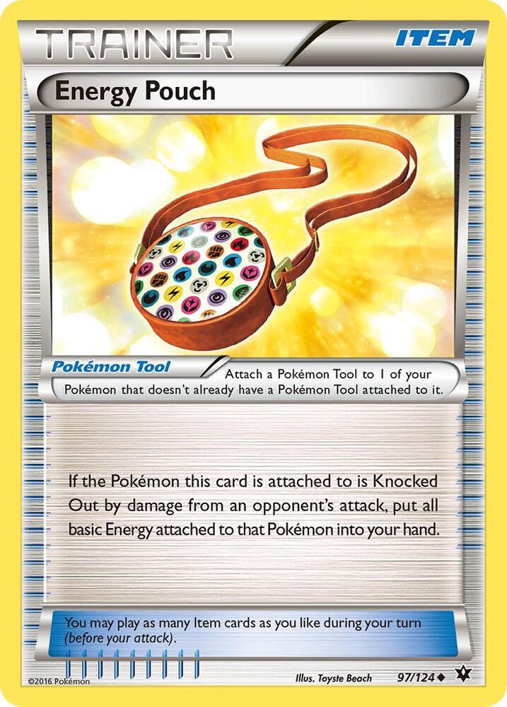 Energy Pouch 97/124 card from XY - Fates Collide