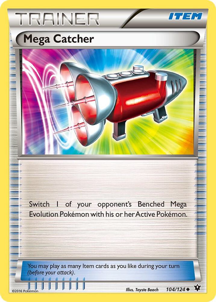 Mega Catcher 104/124 card from XY - Fates Collide