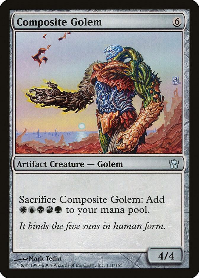Composite Golem 111 card from Fifth Dawn