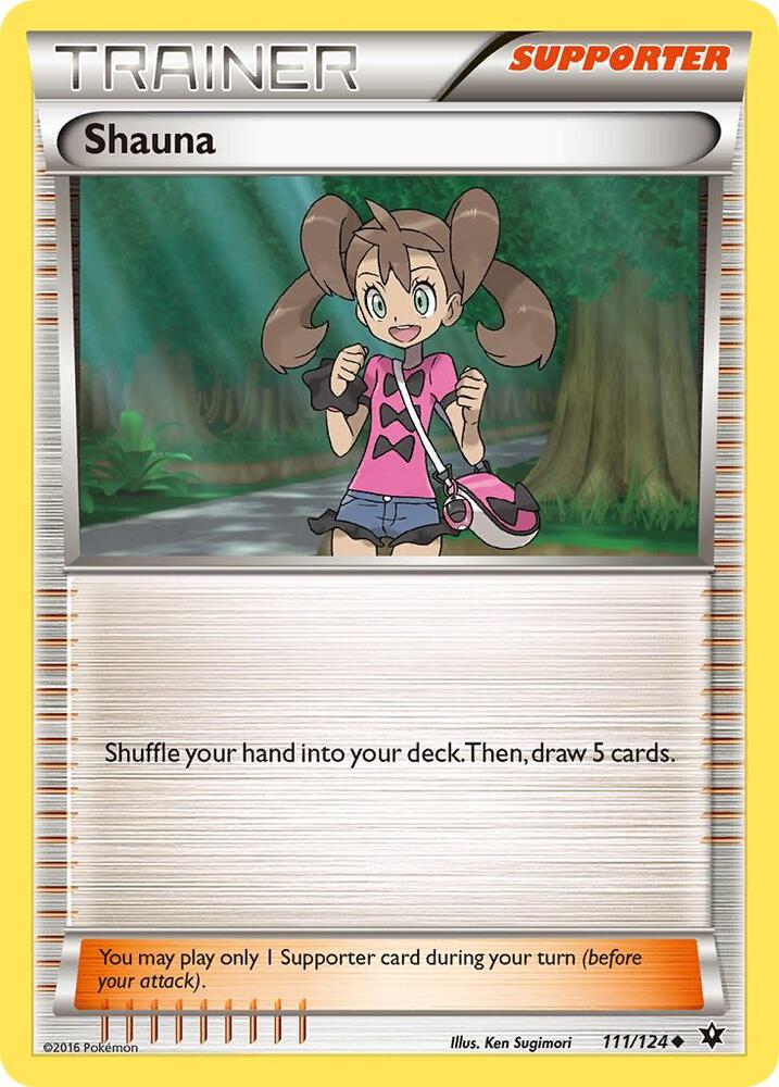 Shauna 111/124 card from XY - Fates Collide