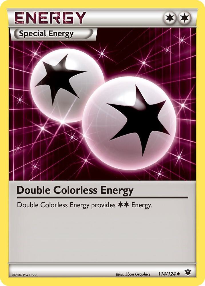 Double Colorless Energy 114/124 card from XY - Fates Collide