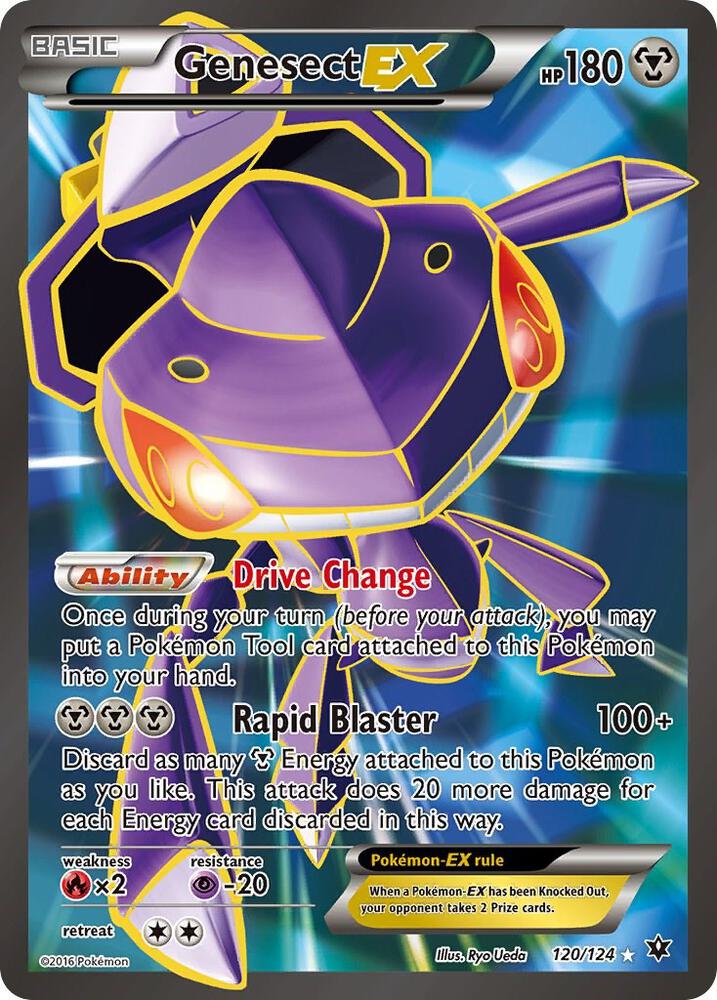 Genesect EX (Full Art) 120/124 card from XY - Fates Collide