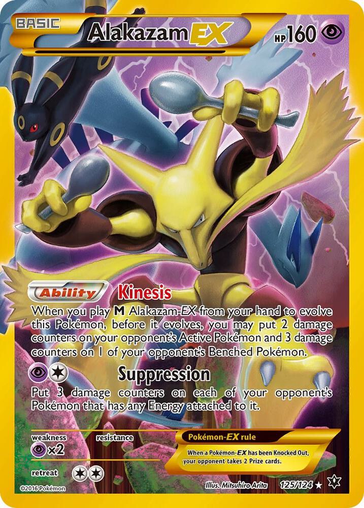 Alakazam EX (Secret) 125/124 card from XY - Fates Collide