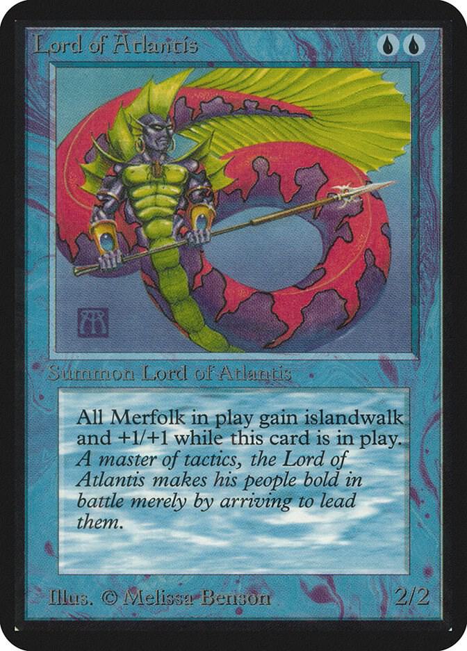 Lord of Atlantis card from Alpha Edition