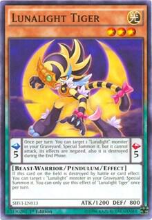 Lunalight Tiger SHVI-EN013 card from Shining Victories