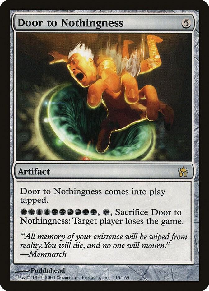 Door to Nothingness 115 card from Fifth Dawn