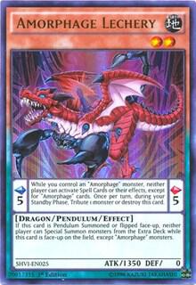 Amorphage Lechery SHVI-EN025 card from Shining Victories