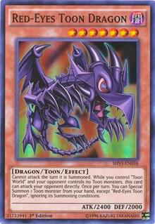 Red-Eyes Toon Dragon SHVI-EN036 card from Shining Victories