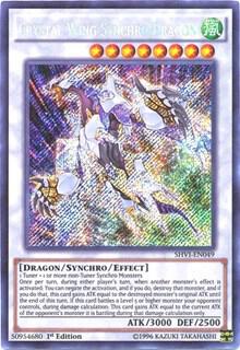 Crystal Wing Synchro Dragon SHVI-EN049 card from Shining Victories