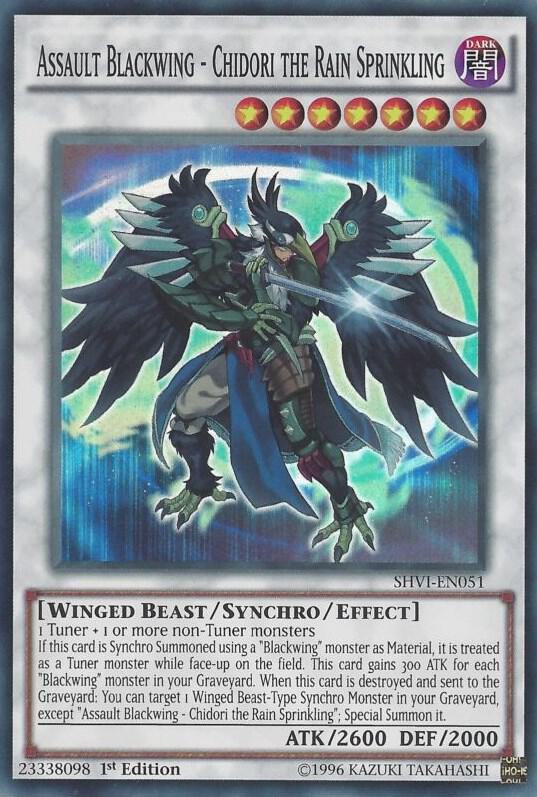Assault Blackwing - Chidori the Rain Sprinkling SHVI-EN051 card from Shining Victories