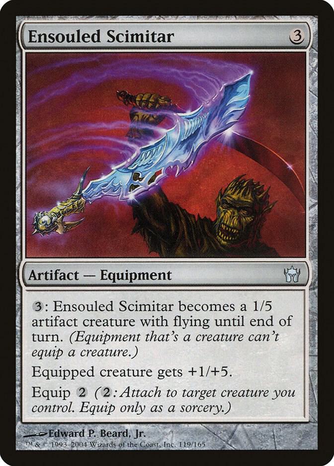 Ensouled Scimitar 119 card from Fifth Dawn