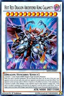 Hot Red Dragon Archfiend King Calamity SHVI-EN097 card from Shining Victories