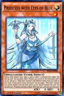 Priestess with Eyes of Blue SHVI-EN098 card from Shining Victories