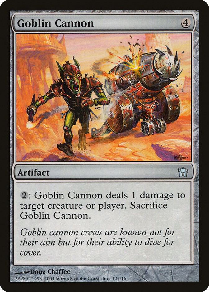 Goblin Cannon 125 card from Fifth Dawn