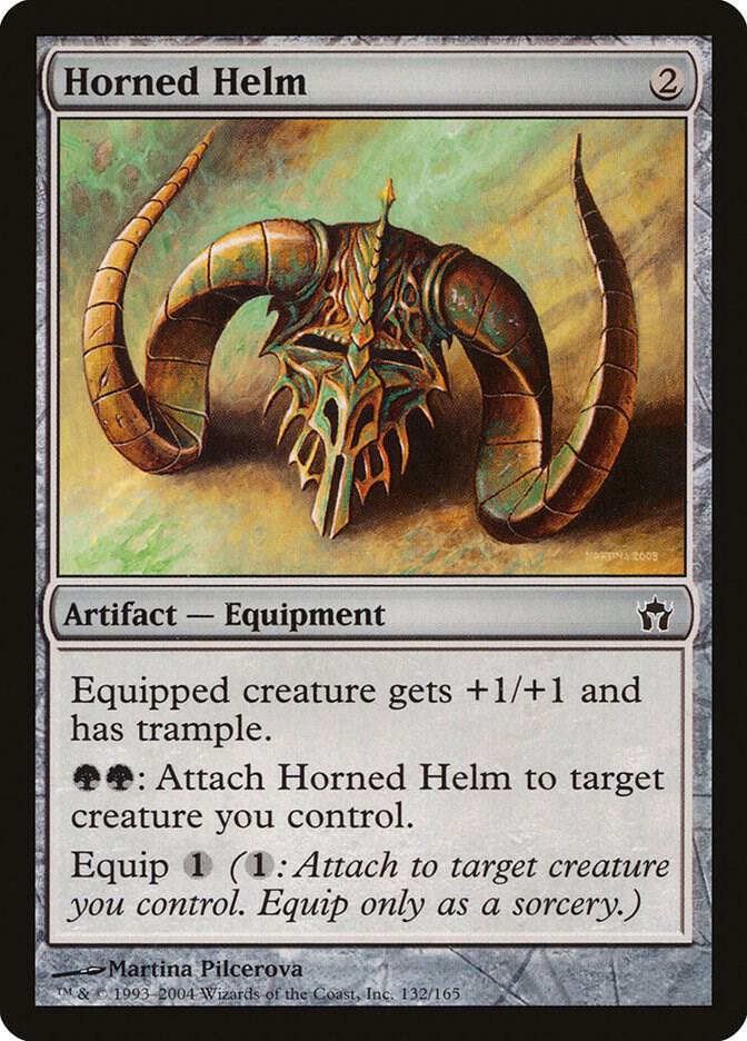 Horned Helm 132 card from Fifth Dawn