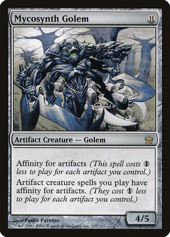 Mycosynth Golem 137 card from Fifth Dawn