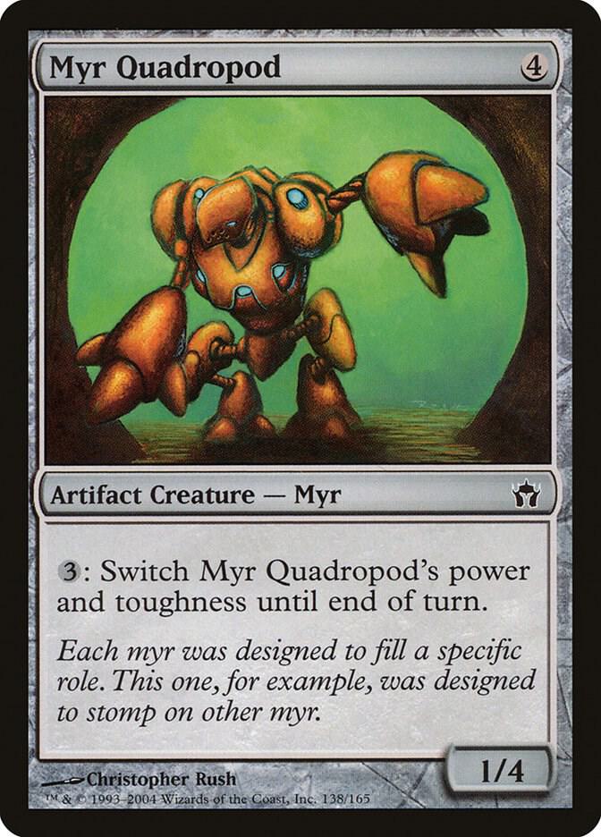 Myr Quadropod 138 card from Fifth Dawn