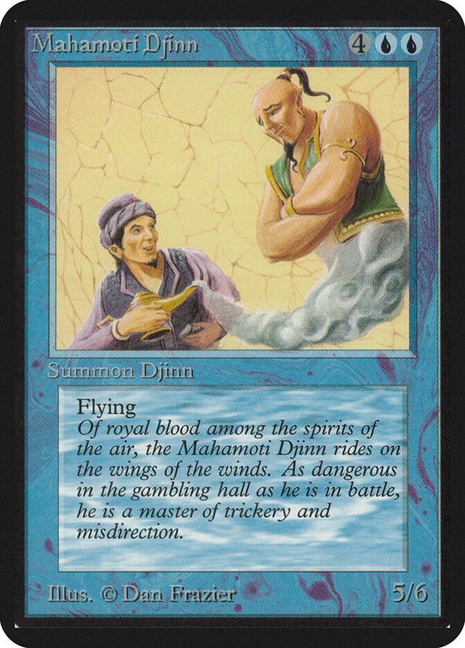 Mahamoti Djinn card from Alpha Edition