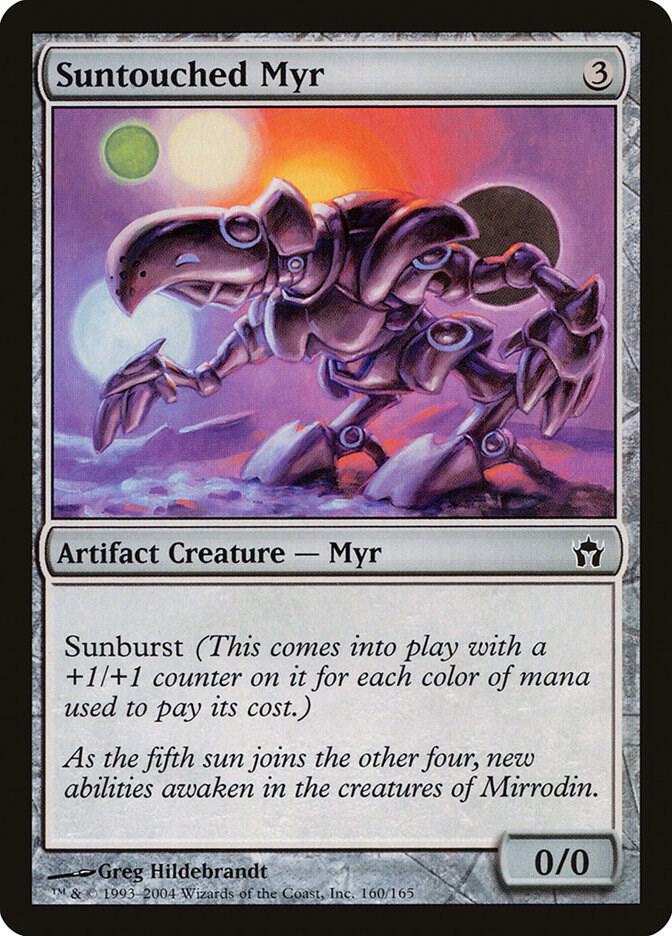 Suntouched Myr 160 card from Fifth Dawn