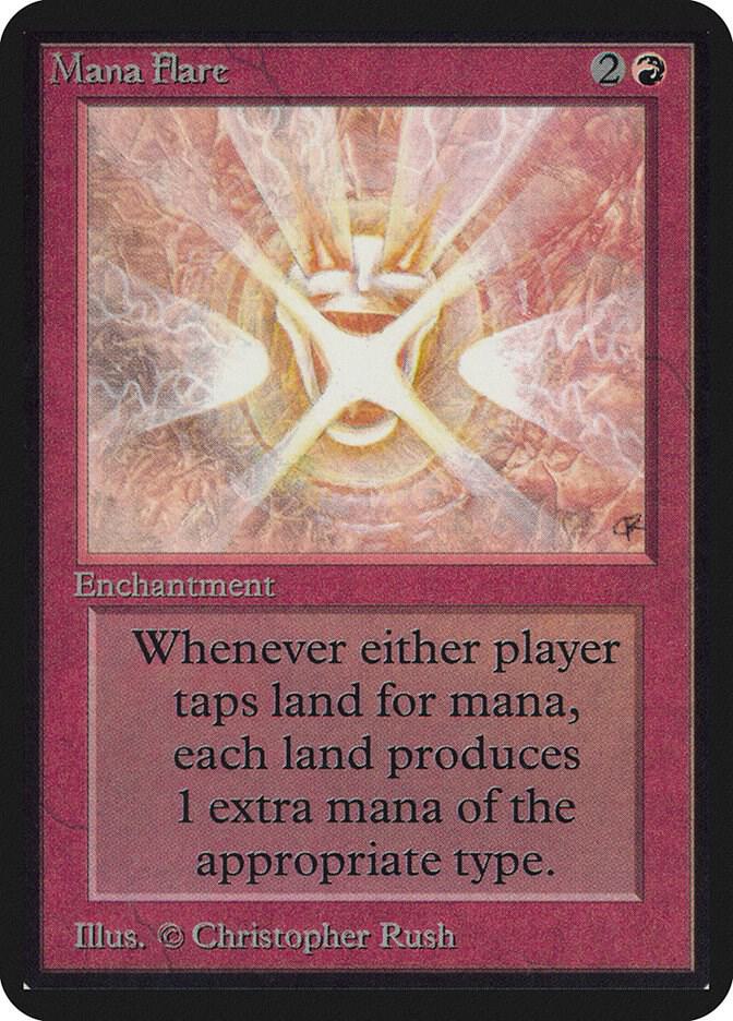 Mana Flare card from Alpha Edition