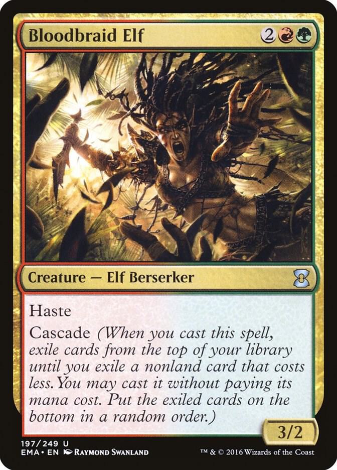 Bloodbraid Elf 197 card from Eternal Masters