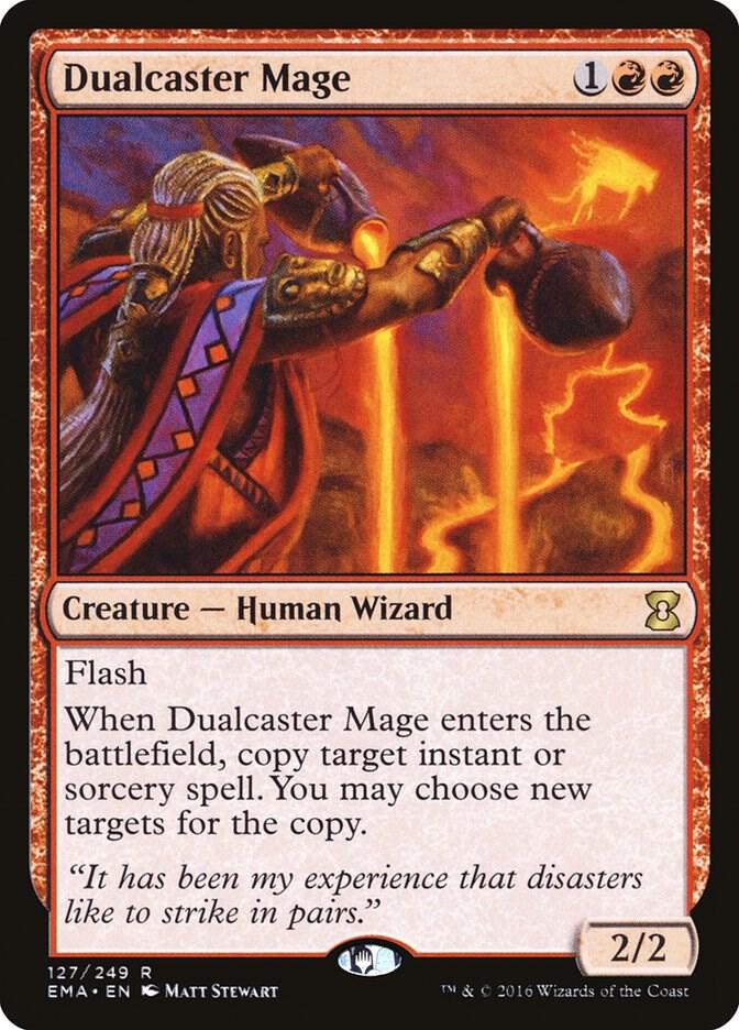 Dualcaster Mage 127 card from Eternal Masters