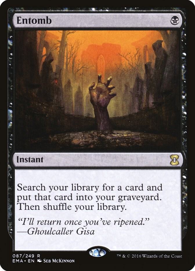 Entomb 87 card from Eternal Masters