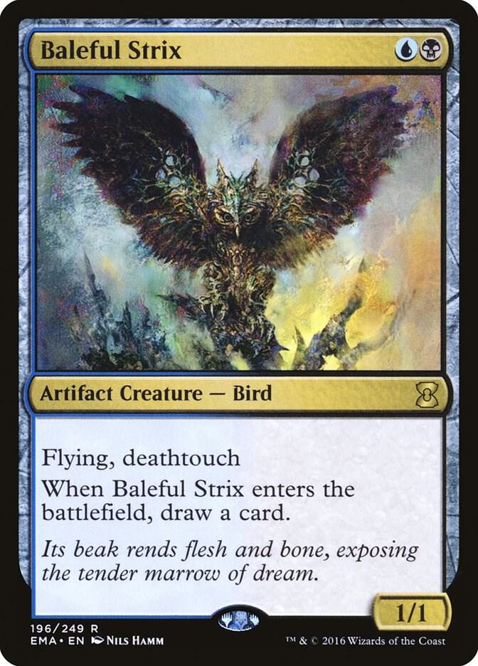 Baleful Strix 196 card from Eternal Masters