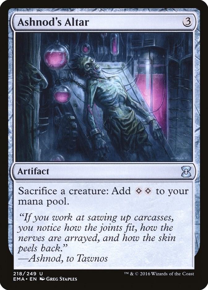 Ashnod's Altar 218 card from Eternal Masters